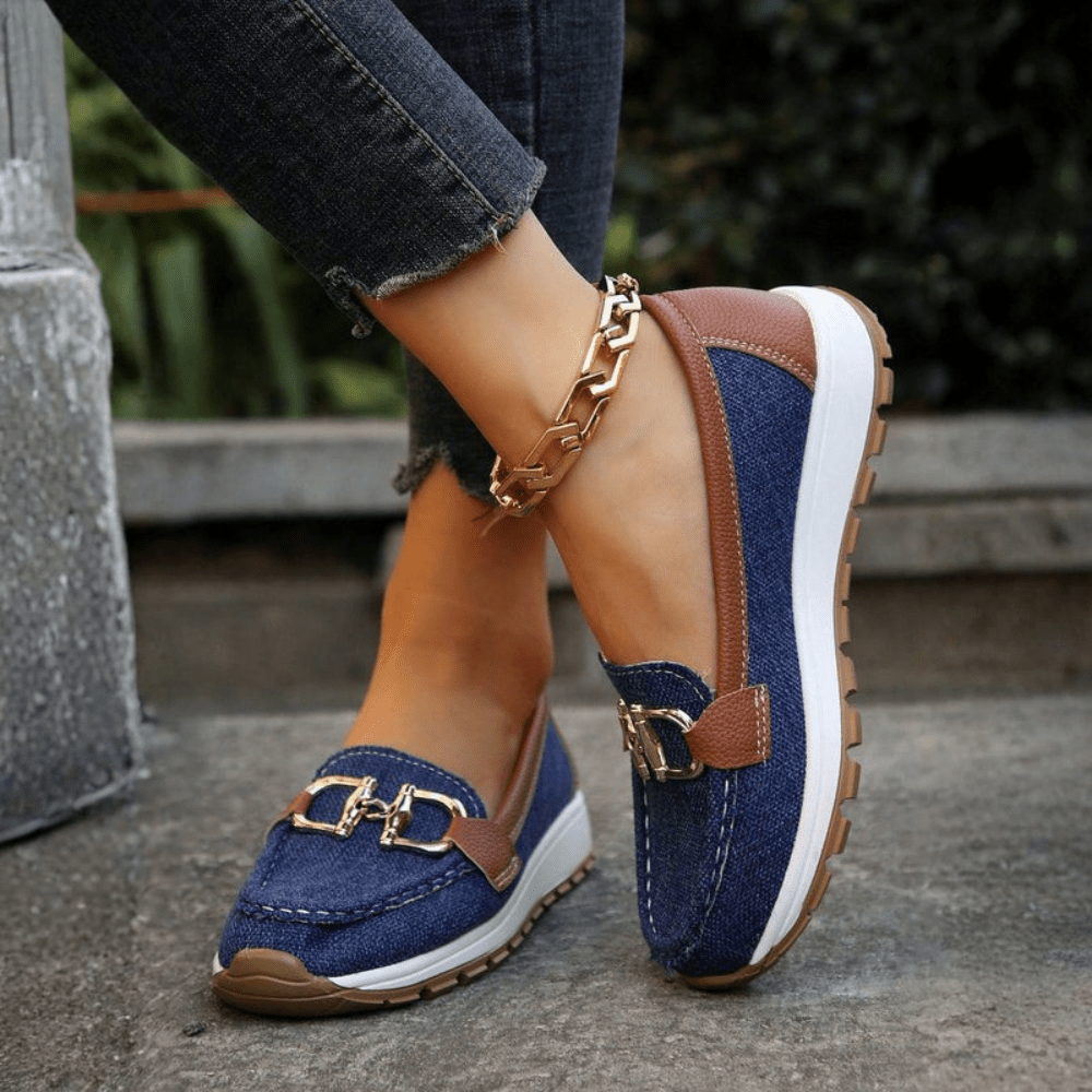 Natalie | Damen-Loafer mit Schnalle zum Hineinschlüpfen