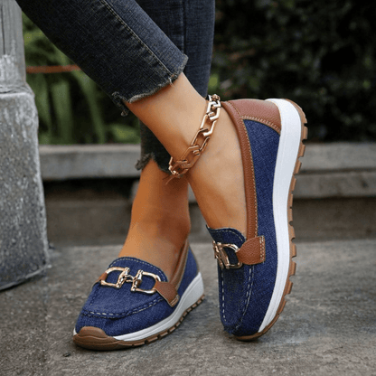 Natalie | Damen-Loafer mit Schnalle zum Hineinschlüpfen