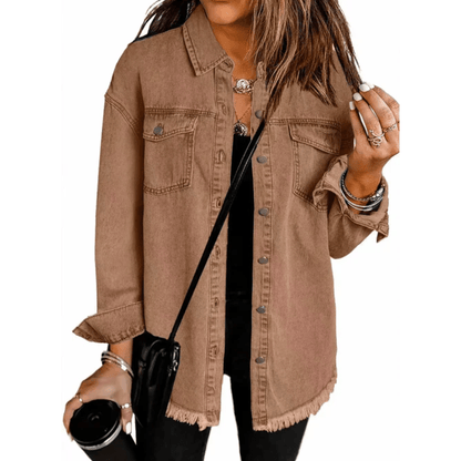 Tina | Women's Relaxed Fit Long Sleeve Button-Down Shirt