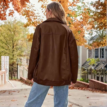 Julia | Women's Relaxed Fit Lapel Zip Jacket