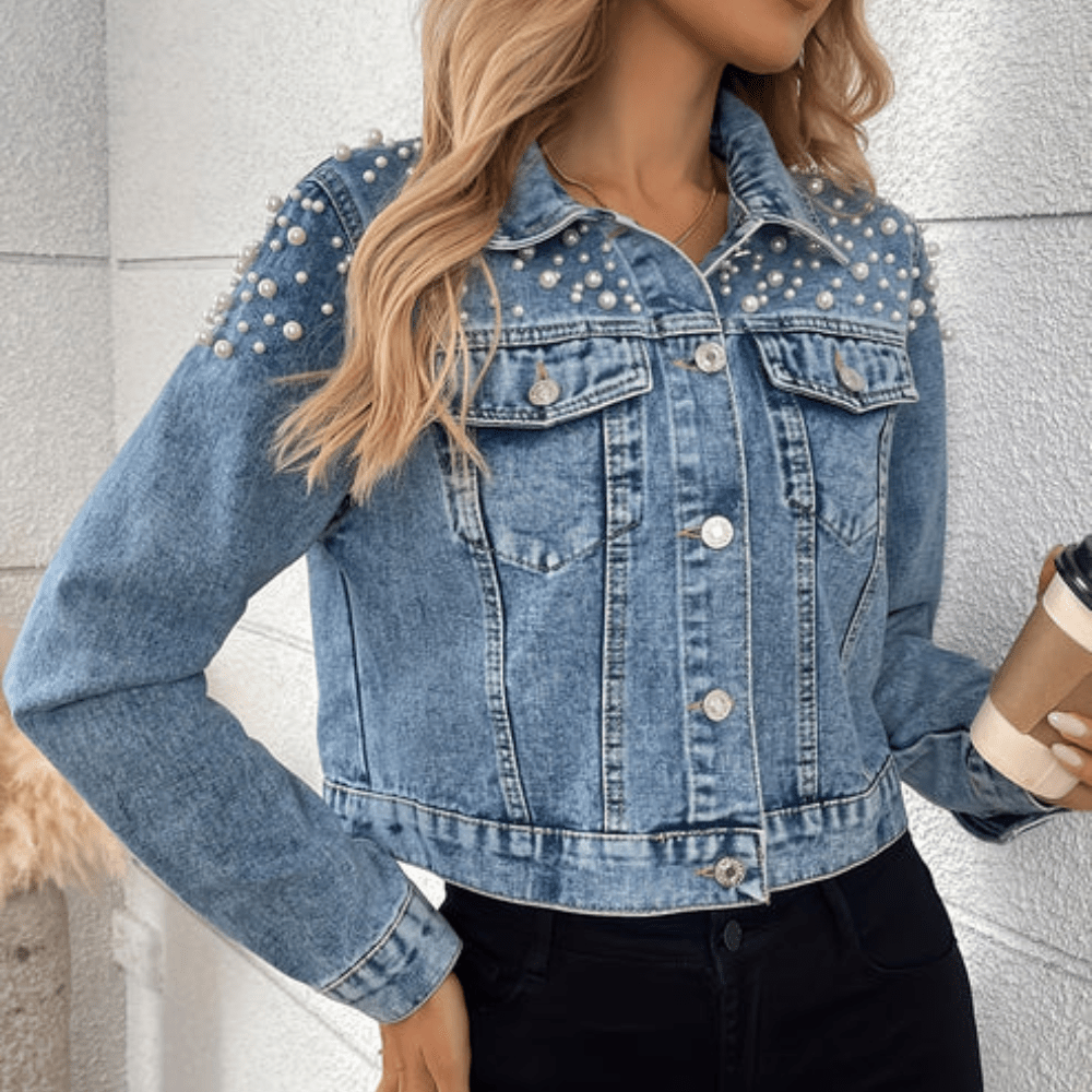 Tracy | Women's Embellished Button-Down Jacket