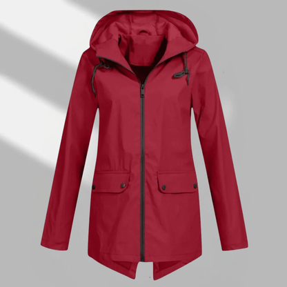 Kelley | Women's Hooded Longline Zip Utility Coat