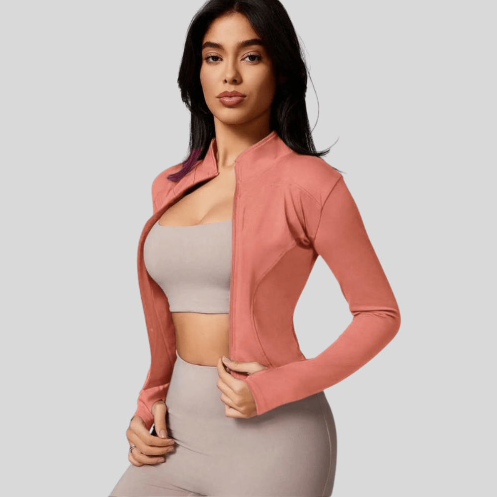 Katie | Women's Breathable Full Zip Workout Jacket