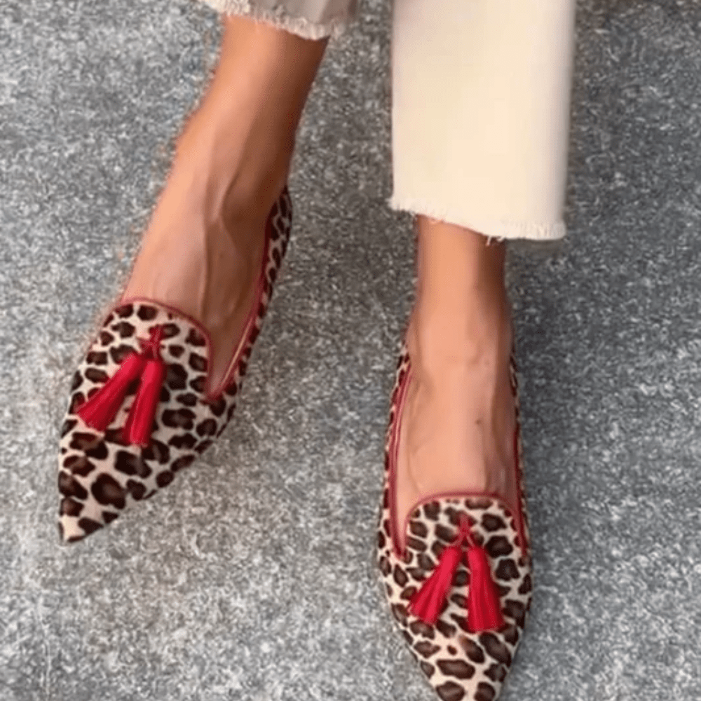 Noa | Damen-Loafer mit spitzer Zehenpartie und Quasten für elegante Outfits