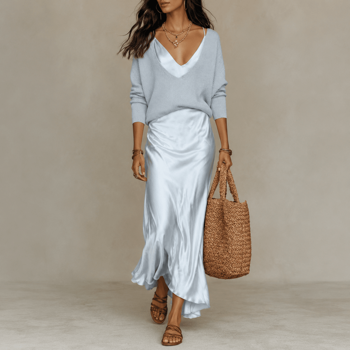 Krista | Women's Midi Dress and Jumper Set