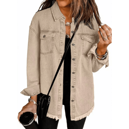 Tina | Women's Relaxed Fit Long Sleeve Button-Down Shirt