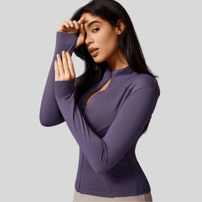 Katie | Women's Breathable Full Zip Workout Jacket