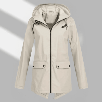 Kelley | Women's Hooded Longline Zip Utility Coat