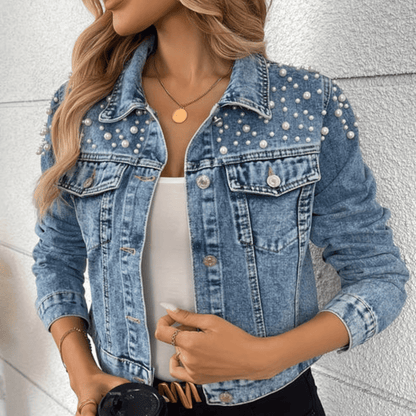 Tracy | Women's Embellished Button-Down Jacket