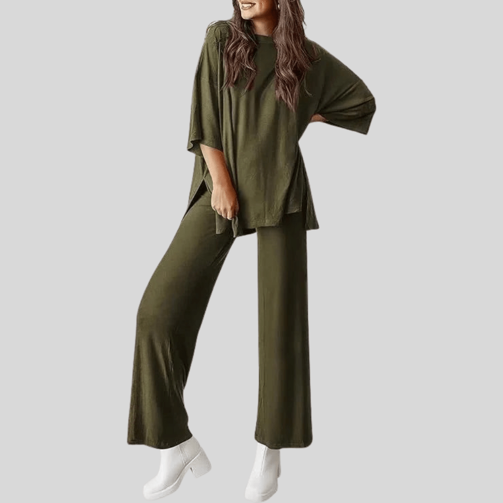 Isabella | Women's Two Piece Lounge Set with Pocketed Trousers