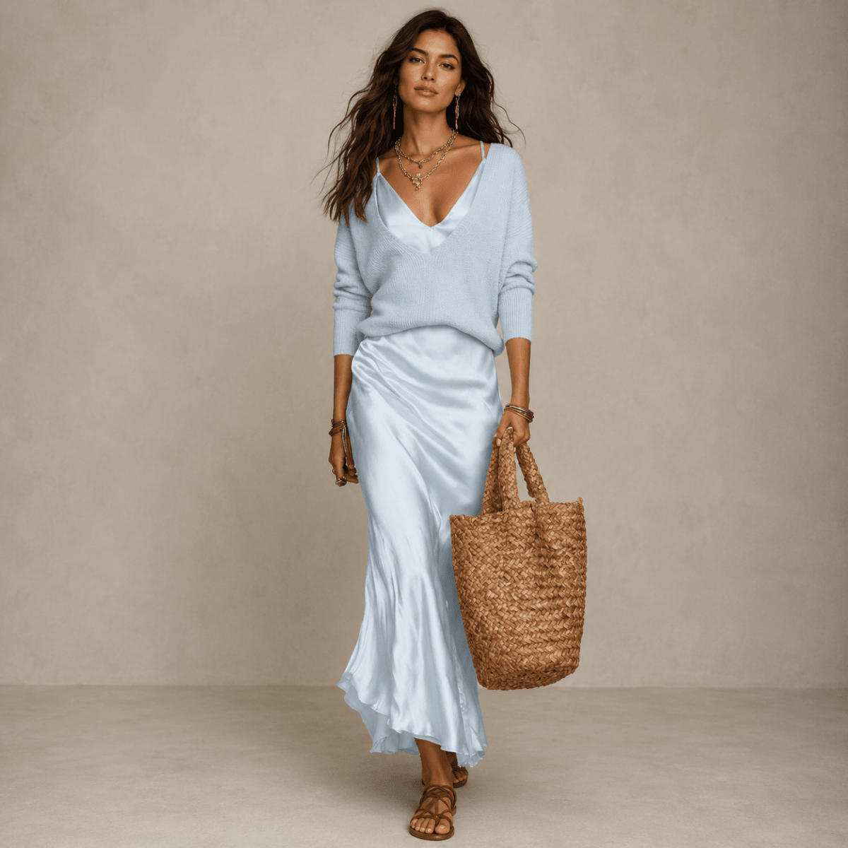 Jazmin | Women's Jumper and Midi Skirt Set
