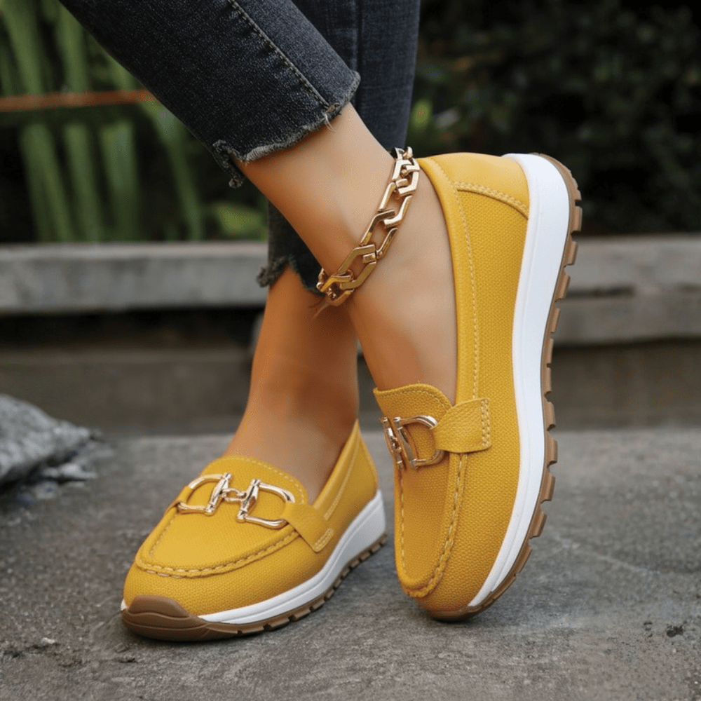 Natalie | Damen-Loafer mit Schnalle zum Hineinschlüpfen