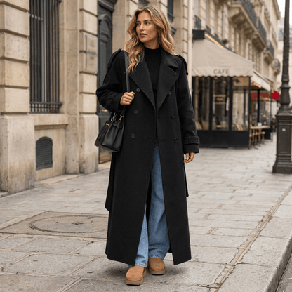 Lizzie | Women's Classic Longline Belted Trench Coat