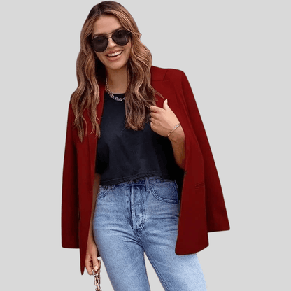 Leslie | Women's Oversized Turn-Down Collar Blazer