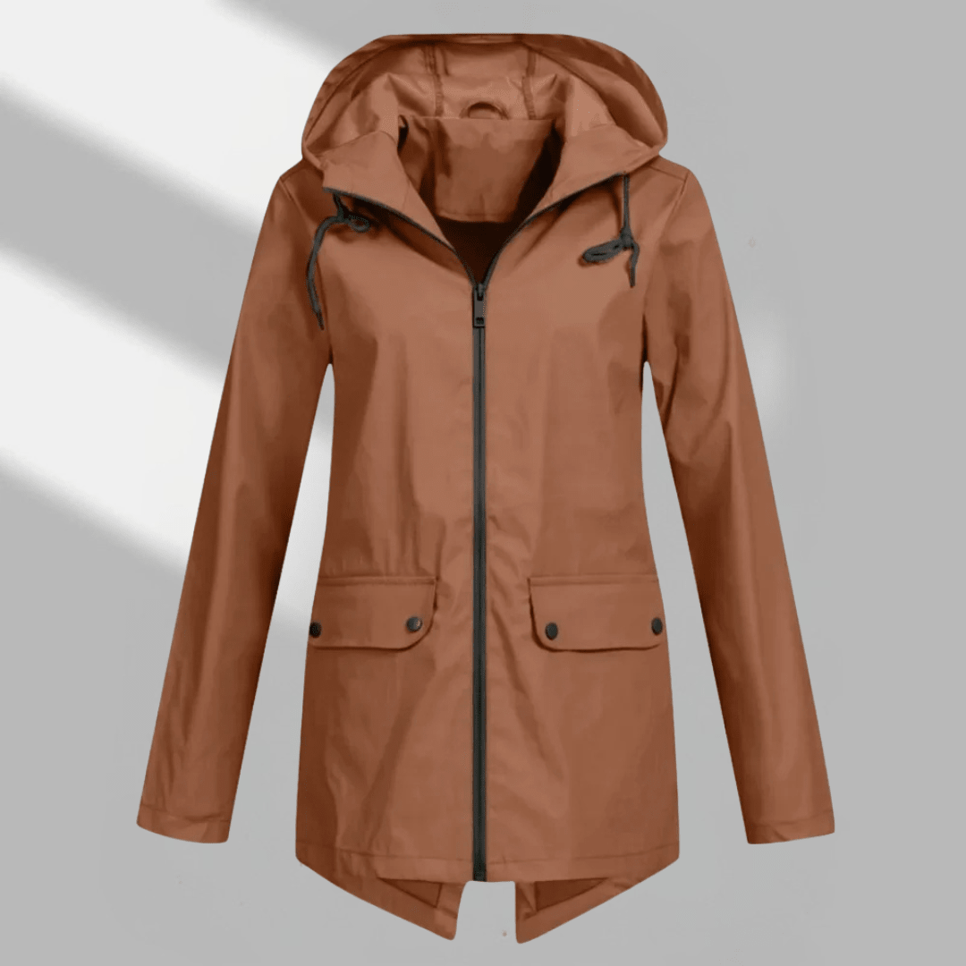 Kelley | Women's Hooded Longline Zip Utility Coat