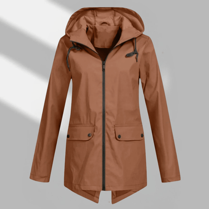 Kelley | Women's Hooded Longline Zip Utility Coat