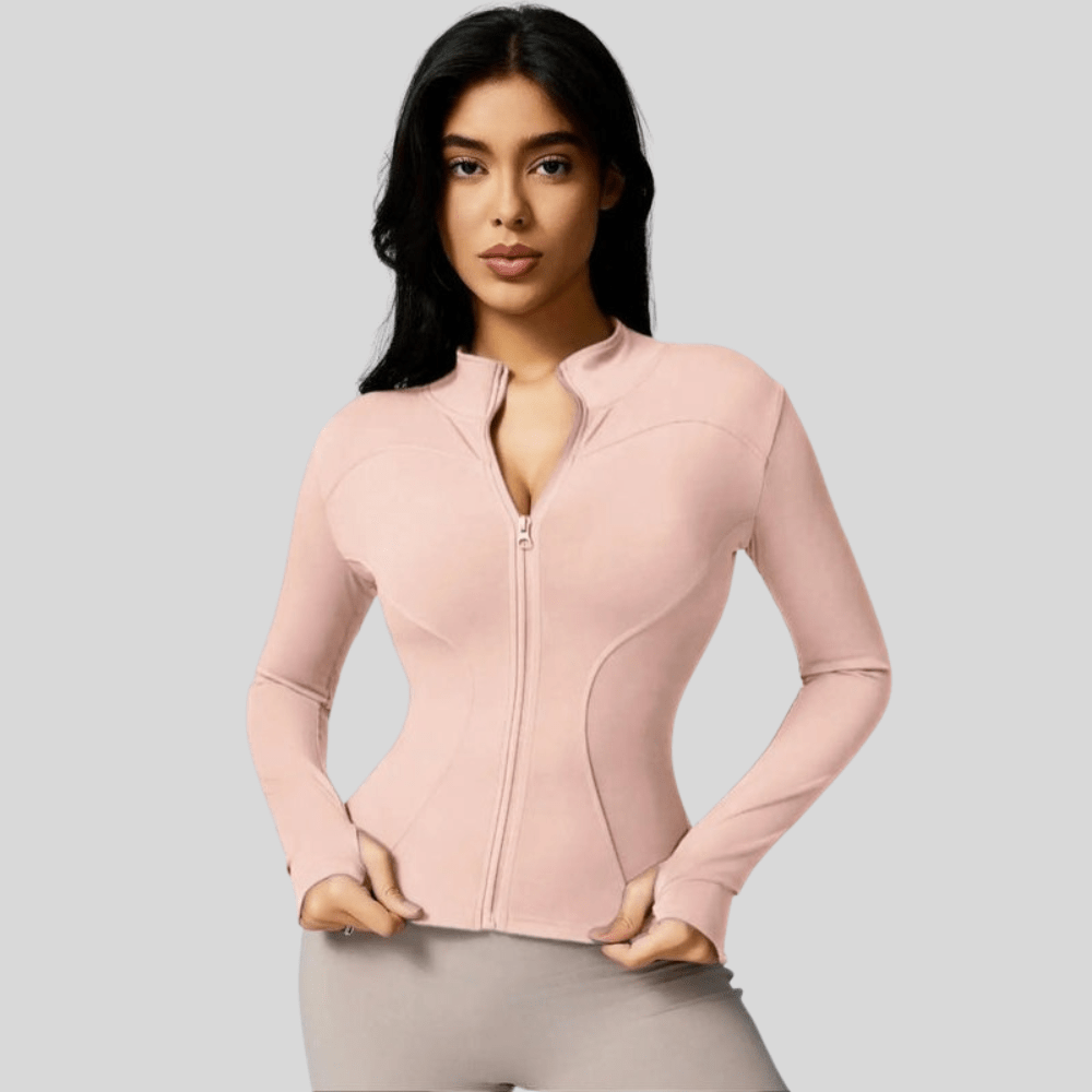 Katie | Women's Breathable Full Zip Workout Jacket