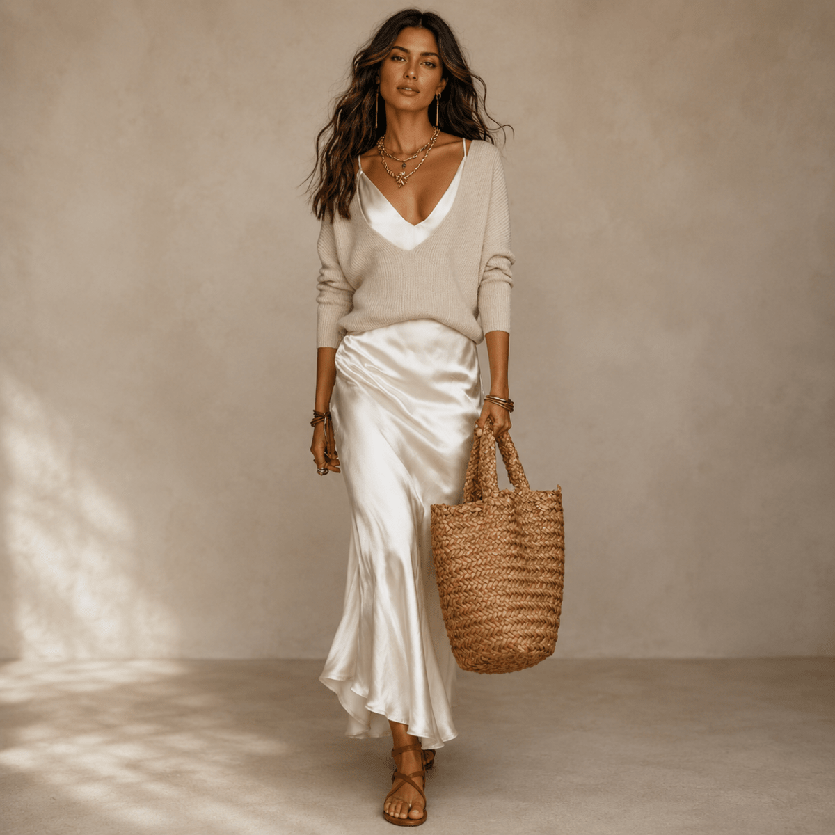 Jazmin | Women's Jumper and Midi Skirt Set