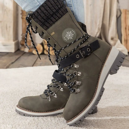 Simone | Women's Knit-Cuff Winter Snow Boots