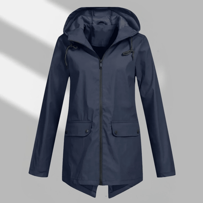 Kelley | Women's Hooded Longline Zip Utility Coat