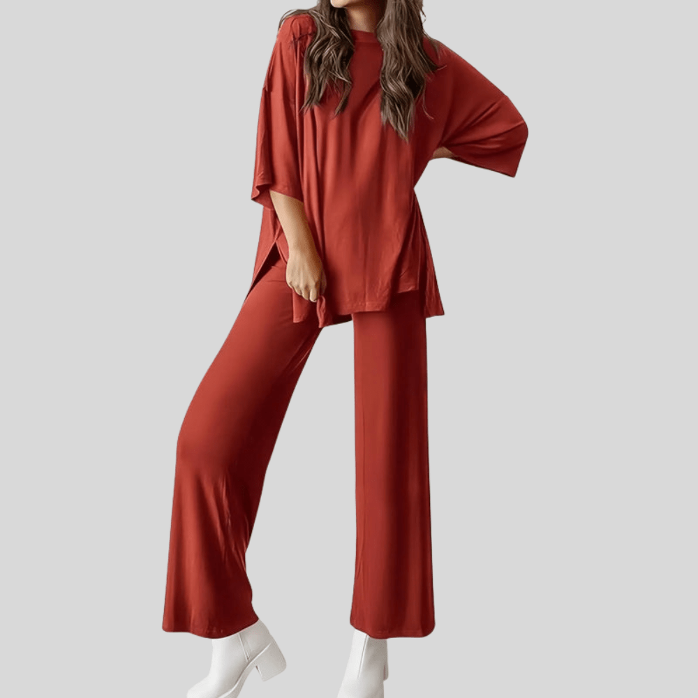 Isabella | Women's Two Piece Lounge Set with Pocketed Trousers