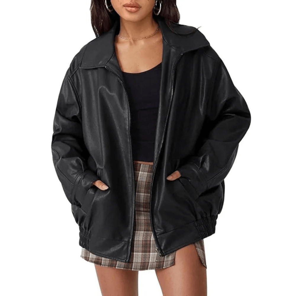 Julia | Women's Relaxed Fit Lapel Zip Jacket