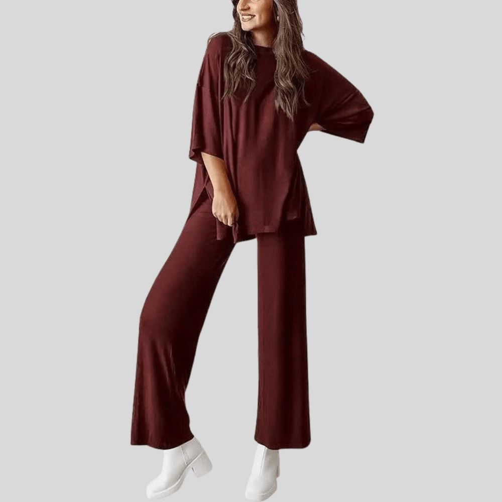 Isabella | Women's Two Piece Lounge Set with Pocketed Trousers
