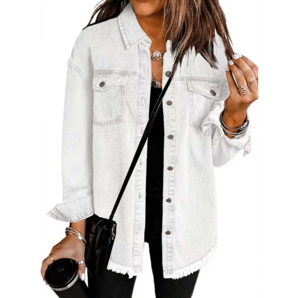 Tina | Women's Relaxed Fit Long Sleeve Button-Down Shirt