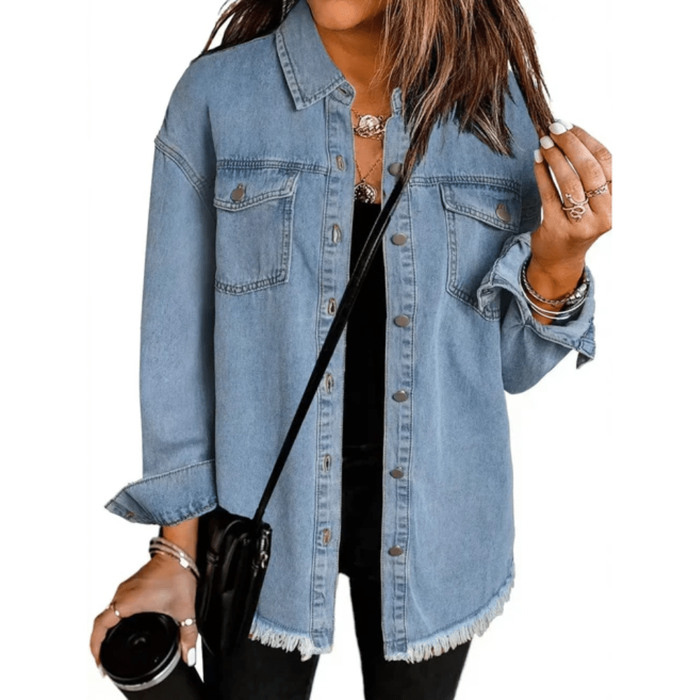 Tina | Women's Relaxed Fit Long Sleeve Button-Down Shirt