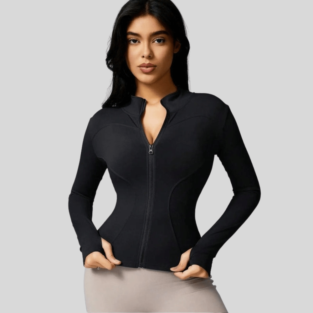 Katie | Women's Breathable Full Zip Workout Jacket