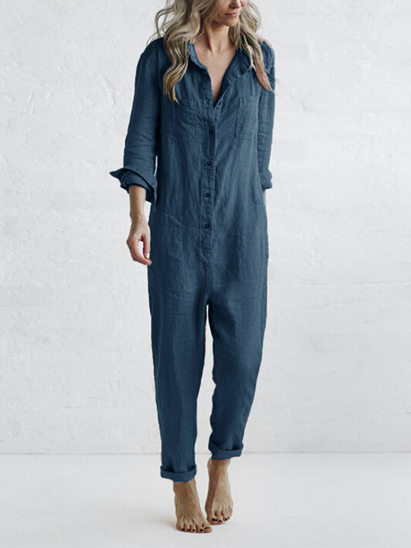 Loretta | Women's Long Sleeve Smart Jumpsuit
