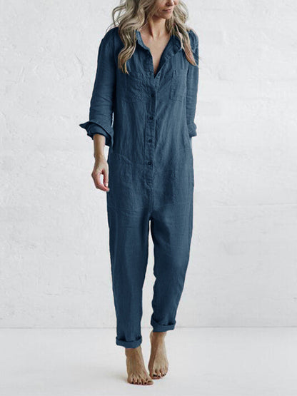 Loretta | Women's Long Sleeve Smart Jumpsuit