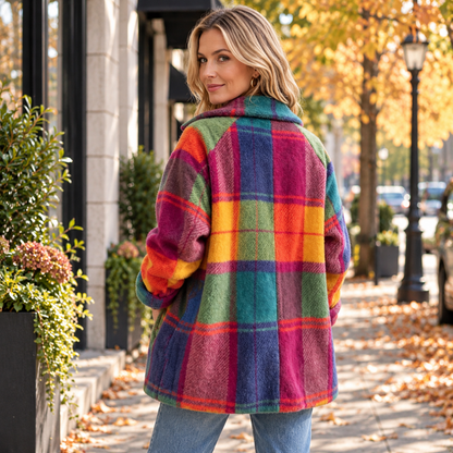 Hailee | Women's Winter Plaid Oversized Coat