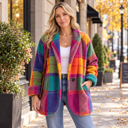Hailee | Women's Winter Plaid Oversized Coat