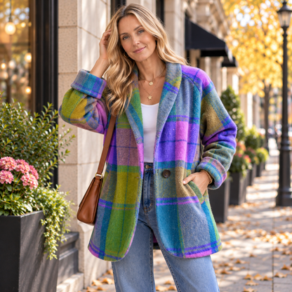 Hailee | Women's Winter Plaid Oversized Coat