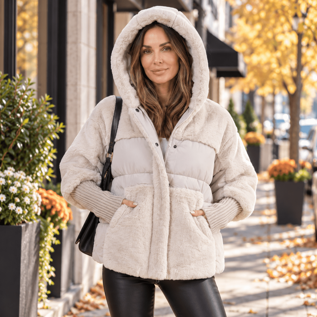 Helena | Women's Winter Short Hooded Puffer Jacket