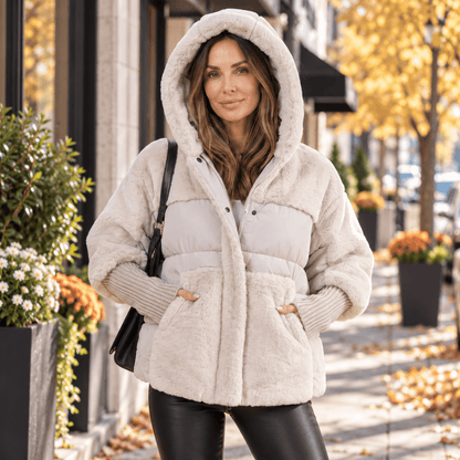Helena | Women's Winter Short Hooded Puffer Jacket
