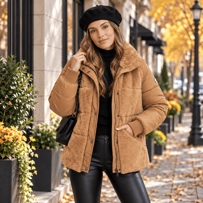 Helena | Women's Winter Short Hooded Puffer Jacket