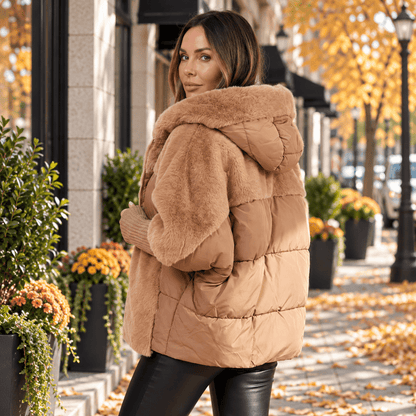 Helena | Women's Winter Short Hooded Puffer Jacket