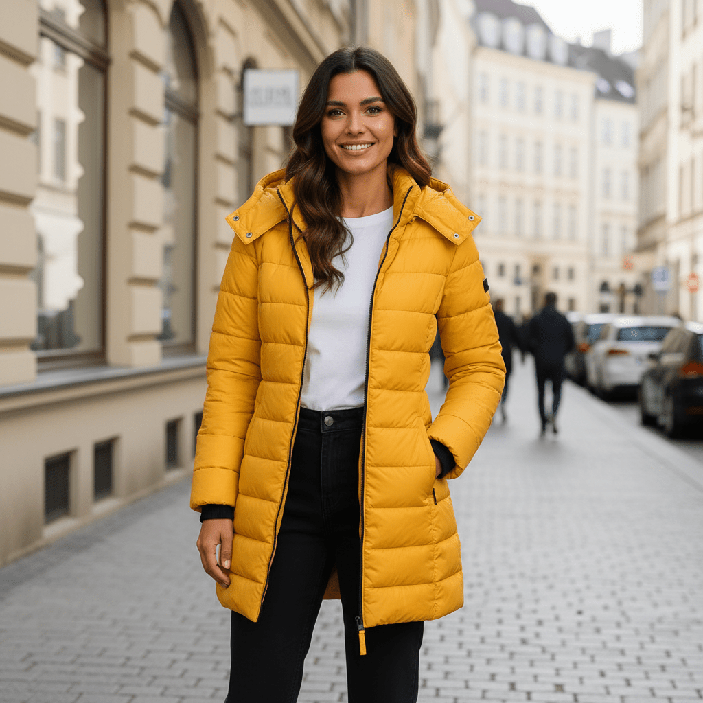 Keri | Parka acolchada de invierno con capucha para mujer