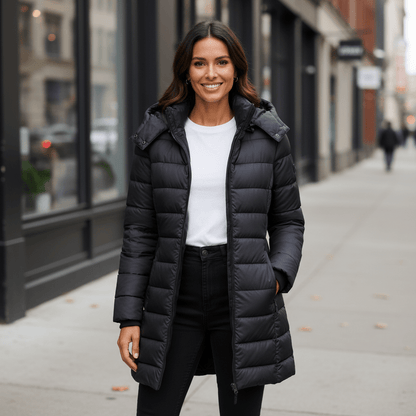Keri | Parka acolchada de invierno con capucha para mujer