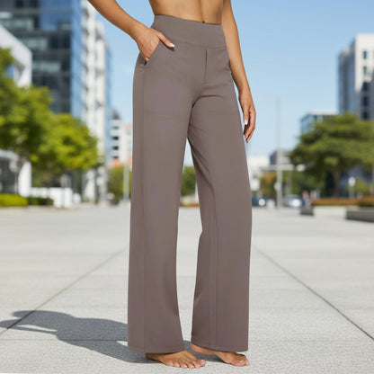 Joan | Women's High-Waisted Wide-Leg Yoga Trousers