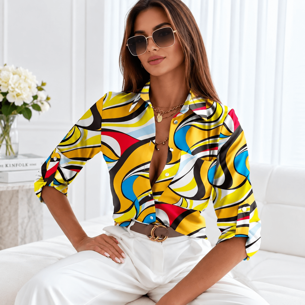 Carmen | Women's Classic Relaxed Fit Blouse