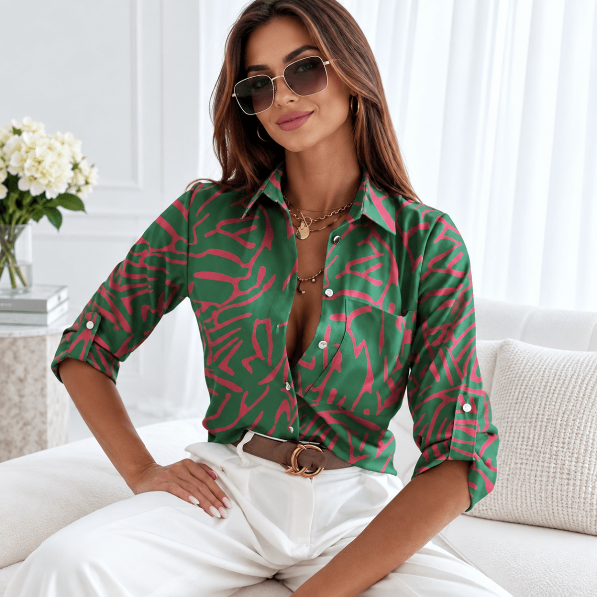 Carmen | Women's Classic Relaxed Fit Blouse