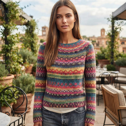 Lauryn | Women's Striped Long Sleeve Casual Jumper