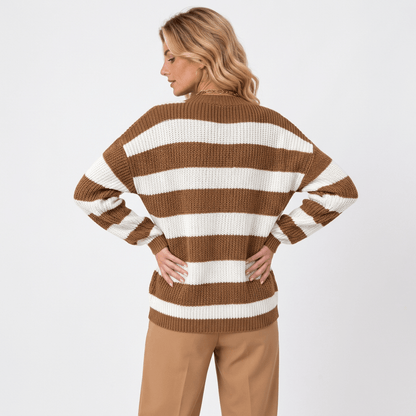 Vicky | Women's Winter Striped Knit Jumper
