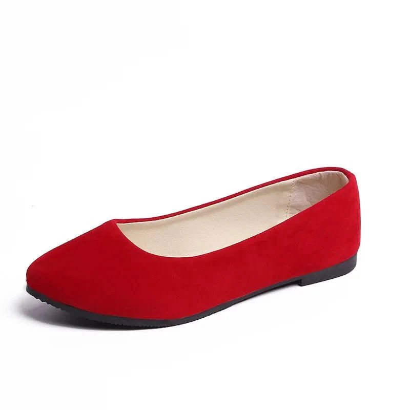 Allison | Women's Pointed Toe Slip-On Ballet Flats
