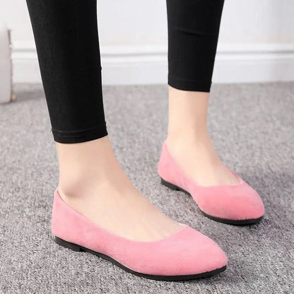 Allison | Women's Pointed Toe Slip-On Ballet Flats