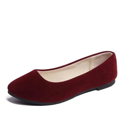 Allison | Women's Pointed Toe Slip-On Ballet Flats