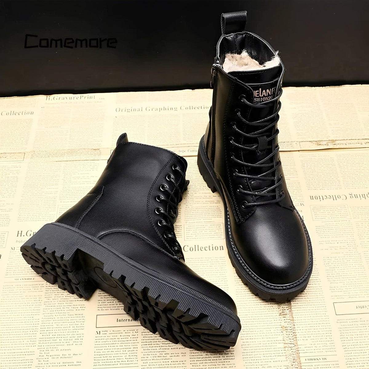 Kiera | Women's Black Winter Cold-Weather Boots